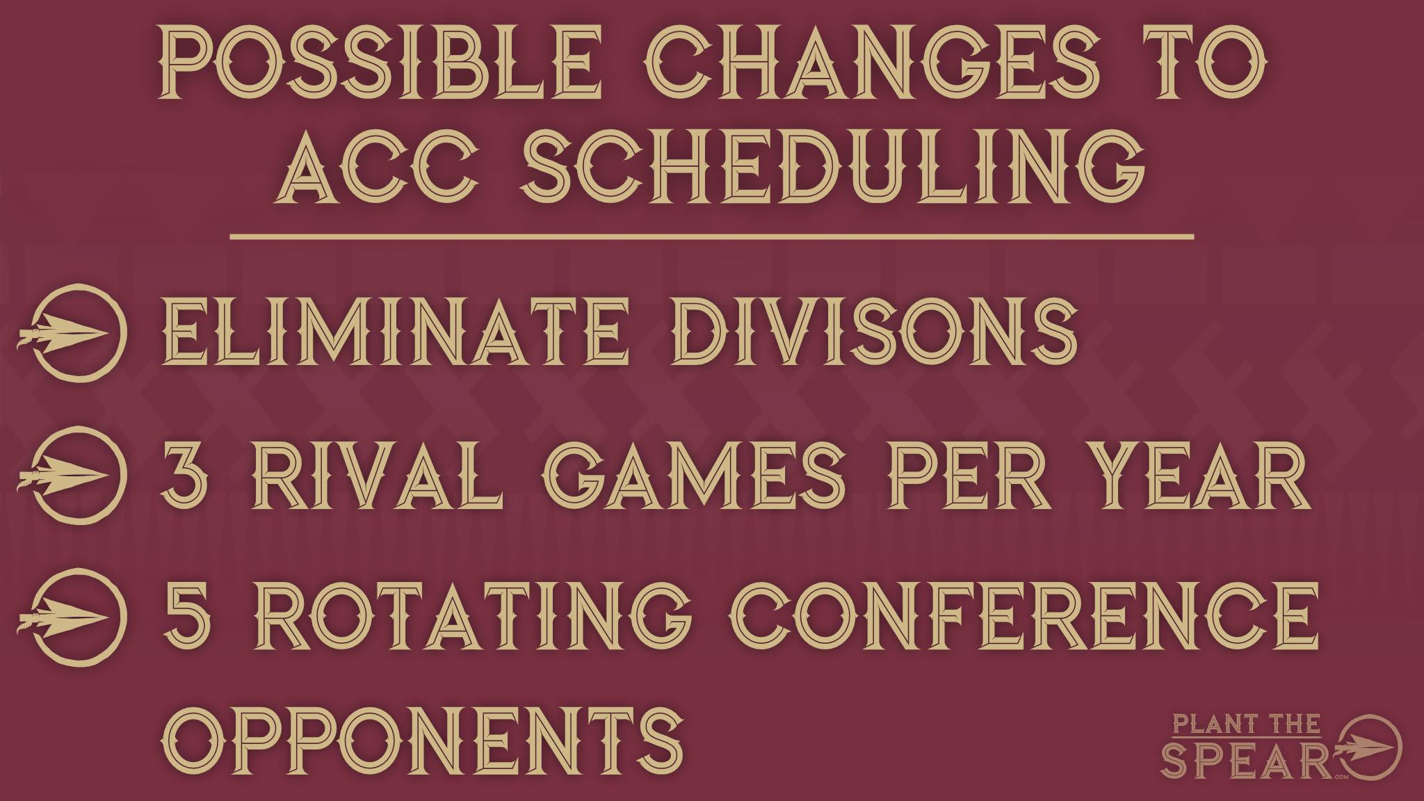 Potential ACC scheduling changes graphic