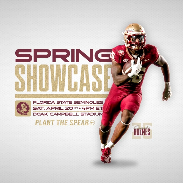 Spring game announcement graphic