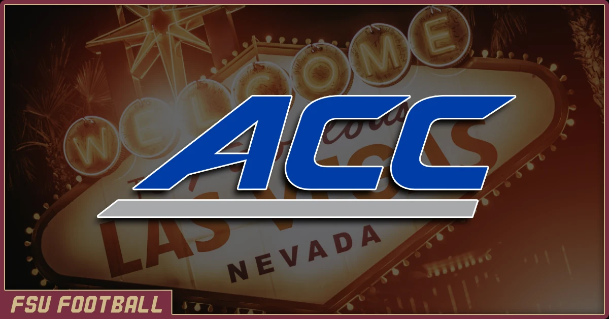 ACC logo over a picture of the Las Vegas sign